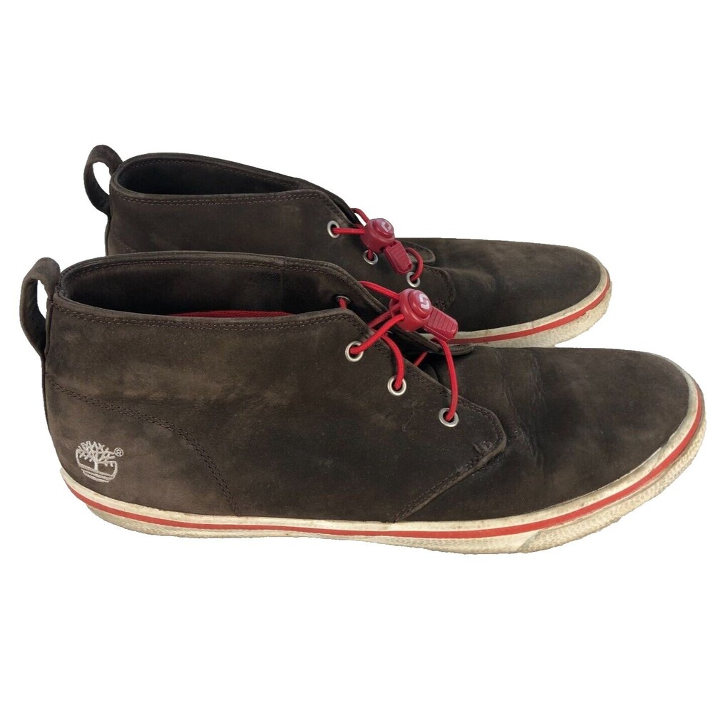 Timberland Brown Leather Lace-up Ankle Chukka Boots Casual Shoes Sz 13